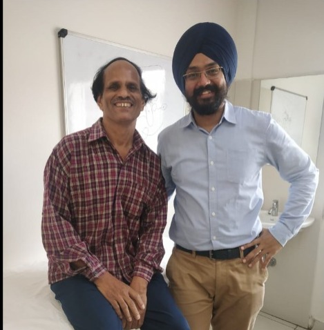 Raunak Dakhera with Dr. Sahota